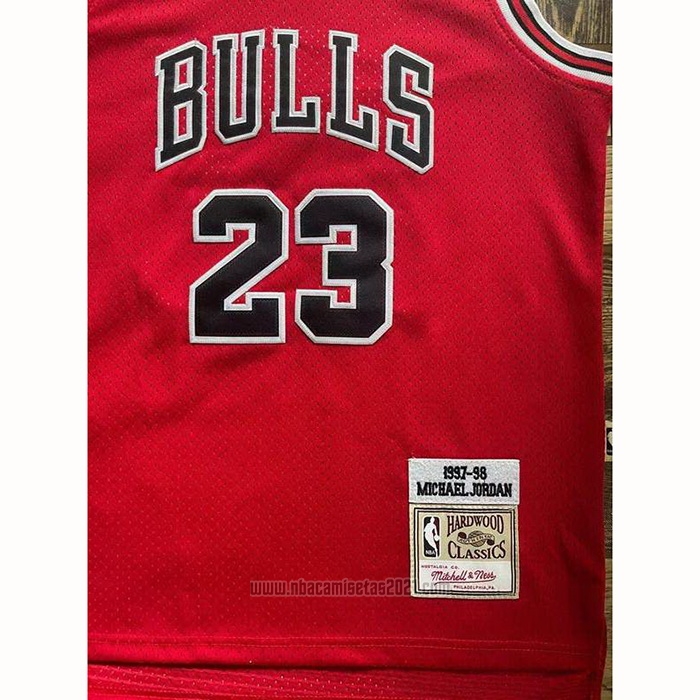 Camiseta Nino Chicago Bulls Michael Jordan #23 Mitchell & Ness 1997-98 Rojo